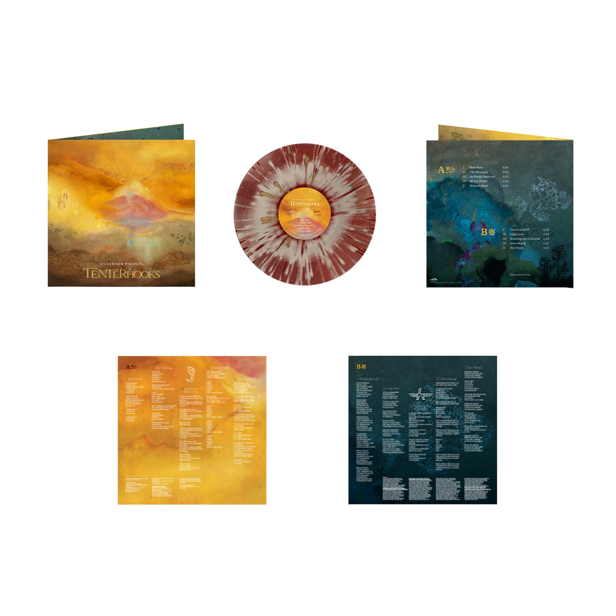 SIGNED, HANDNUMBERED TENTERHOOKS “LONG GONE” EXCLUSIVE – RED SPLATTER LP