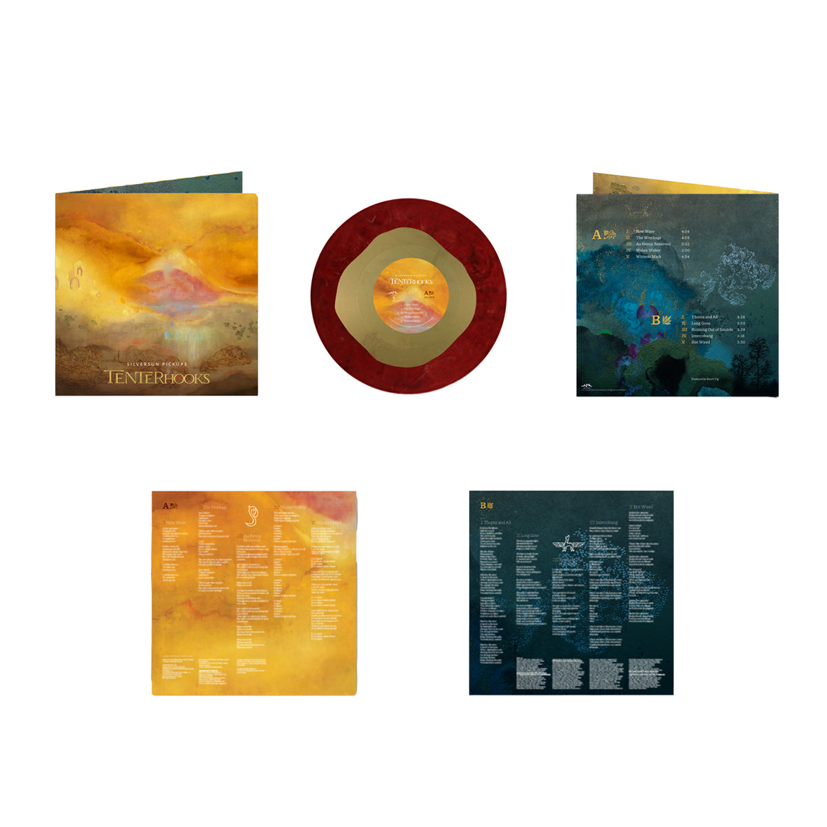 SIGNED, HANDNUMBERED TENTERHOOKS “THE WRECKAGE” EXCLUSIVE – RED/GOLD LP