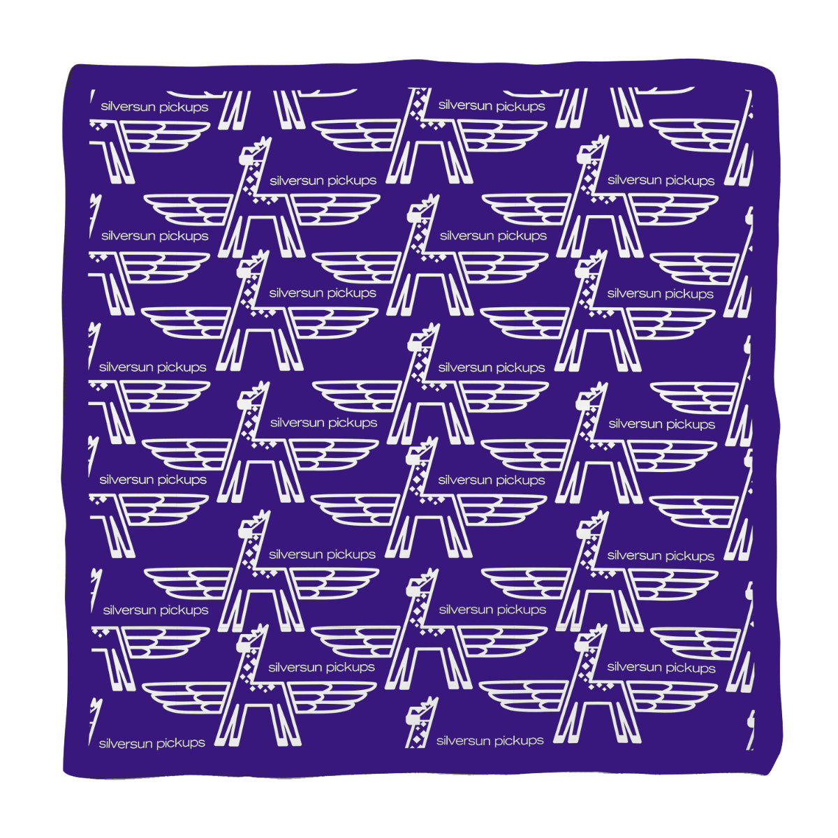 Winged Giraffe Purple Bandana