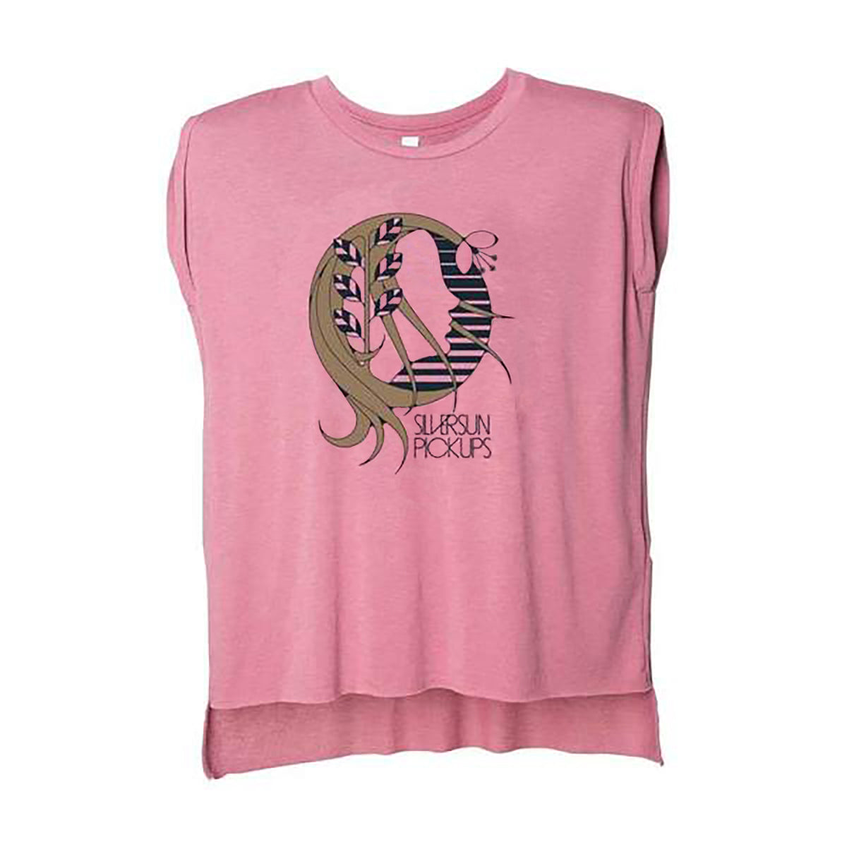 Women's Profile Pink Cutoff T-Shirt