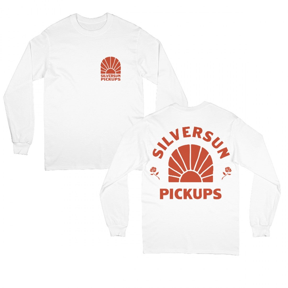 Red on White Logo Longsleeve T-Shirt
