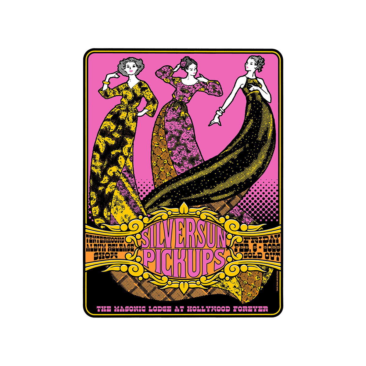 Silversun Pickups The Masonic Lodge at Hollywood Forever 2026 Tour Poster